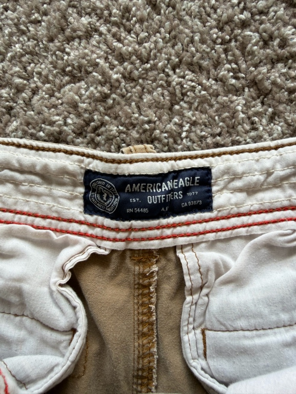 American Eagle Outfitters Khaki Cargo Shorts - Picture 2 of 4